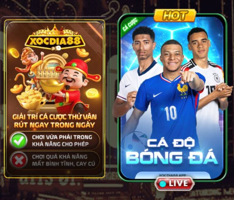 Ca Do Bong Da Xocdia88 San Choi Ca Cuoc Uy Tin Ty Le Cao