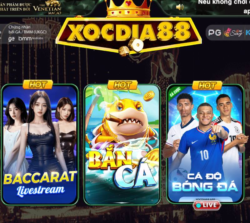 Hướng dẫn giao diện và cách vào bàn baccarat trên Xocdia88