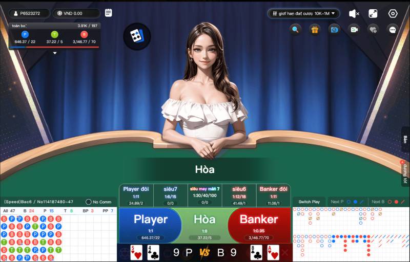 Ưu điểm khi chơi baccarat tại Xocdia88
